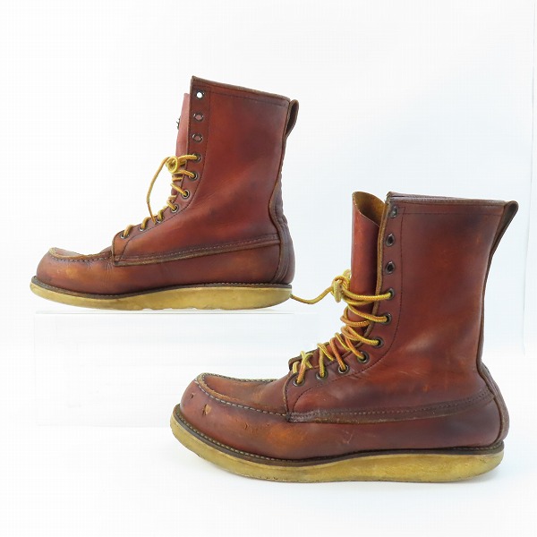 実際に弊社で買取させて頂いたRED WING/レッドウィング 半円犬タグ アイリッシュセッター ブーツ 18142/8Dの画像 3枚目
