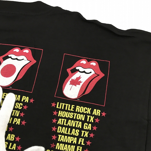 実際に弊社で買取させて頂いたTHE ROLLING STONES/ローリングストーンズ 90s/1994/ヴィンテージ Tシャツ ツアーTシャツ XLの画像 7枚目