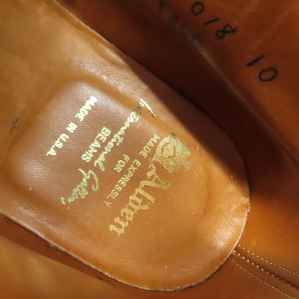 実際に弊社で買取させて頂いたALDEN×International Gallery BEAMS/オールデン ビームス別注 コードバン チャッカ ブーツ/レザー シューズ 1340/7.5Dの画像 6枚目