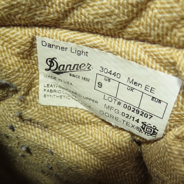実際に弊社で買取させて頂いたDanner/ダナー Danner Light ダナーライト ブーツ 30440/US9の画像 5枚目