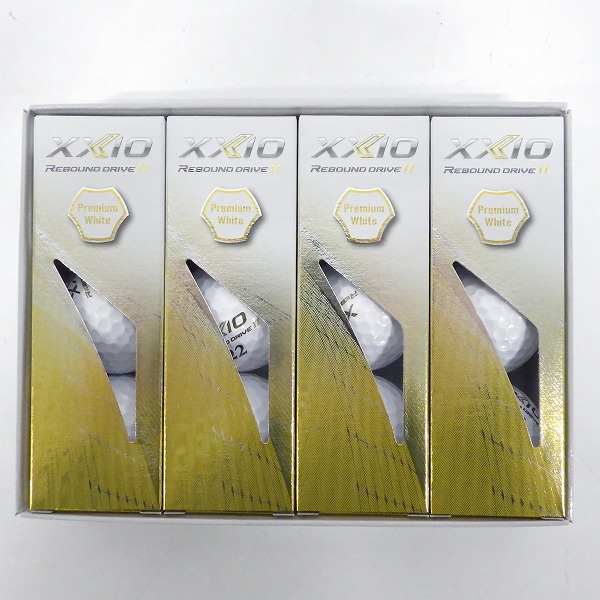 実際に弊社で買取させて頂いた【未使用】DUNLOP/ダンロップ XXIO/ゼクシオ REBOUND DRIVE Ⅱ ゴルフボール プレミアムホワイト 1ダース