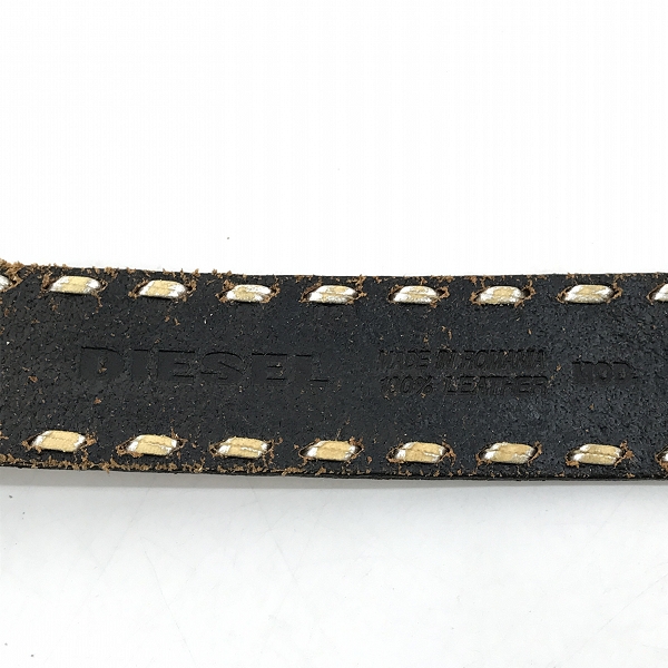 実際に弊社で買取させて頂いた【JPタグ】DIESEL/ディーゼル エンジェルバックル レザーベルト 38の画像 5枚目