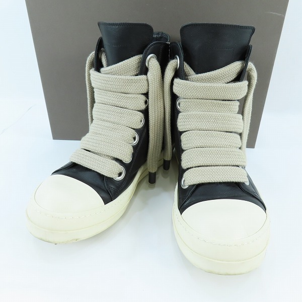 実際に弊社で買取させて頂いたRick Owens/リックオウエンス JUMBO LACE/ジャンボレース ハイカットスニーカー RU02D6892/42