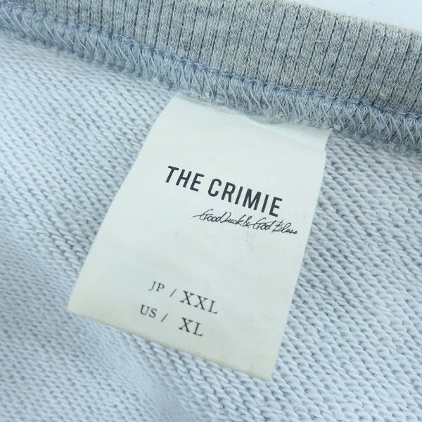 実際に弊社で買取させて頂いたTHE CRIMIE/クライミー スウェット ライダース カーディガン CR1-02C5-CL50/XXLの画像 2枚目