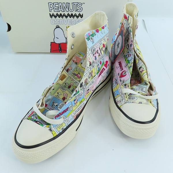 実際に弊社で買取させて頂いた【未使用】CONVERSE/コンバース オールスター ピーナッツ スヌーピー  ハイカットスニーカー 1SD794/27.5