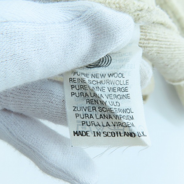 実際に弊社で買取させて頂いたBurberrys/バーバリー スコットランド製 ウール Vネック ニット/セーター 40の画像 3枚目