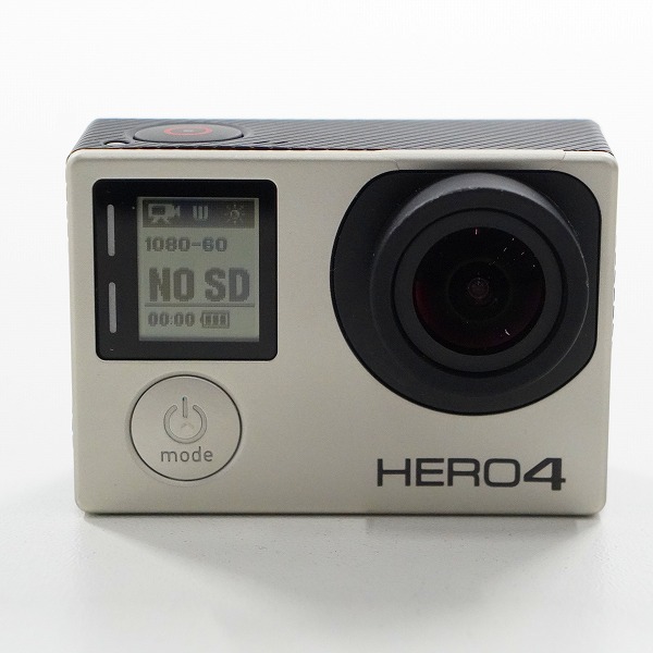 実際に弊社で買取させて頂いたGoPro/ゴープロ HERO 4 SILVER アクションカメラ デジタルビデオカメラ 動作確認済みの画像 1枚目