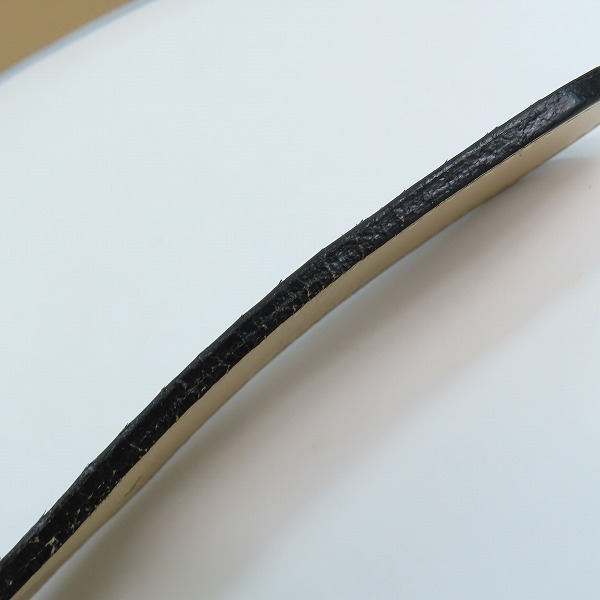 実際に弊社で買取させて頂いたWACKO MARIA/ワコマリア GUILTY PARTIES PYTHON LEATHER BELT/パイソンレザーベルト ブラック 34の画像 6枚目