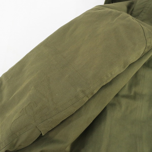 実際に弊社で買取させて頂いたmastermind JAPAN/マスターマインド serenade期 ラクーンファー付きモッズコート 金ボタン MV-C001-02-A/Lの画像 9枚目