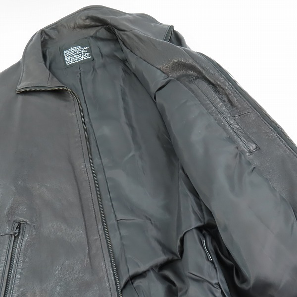 実際に弊社で買取させて頂いたnano universe/ナノユニバース  シングルライダース ゴートスキンレザー NUC03LO364GL/Mの画像 3枚目