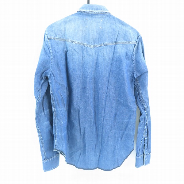 実際に弊社で買取させて頂いたMaison Martin Margiela 10/メゾンマルタンマルジェラ デニム ウエスタンシャツ S50DL0319/39の画像 1枚目