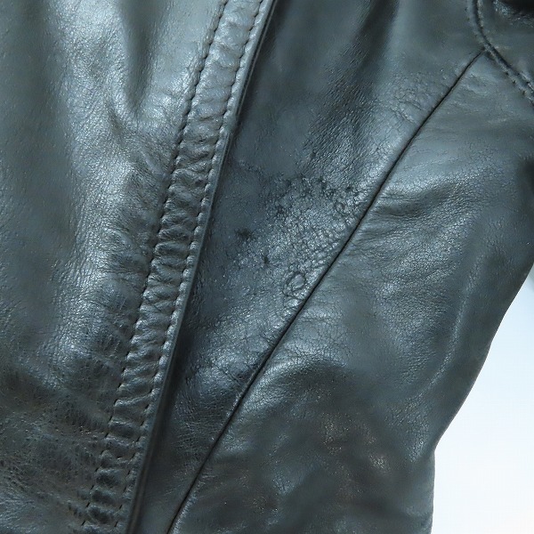 実際に弊社で買取させて頂いたBelstaff/ベルスタッフ BLACK PRINCE ブラックプリンス ザー ジャケット/44の画像 5枚目