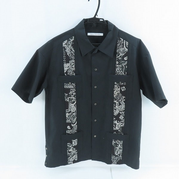 実際に弊社で買取させて頂いたChildren of the discordance/チルドレンオブザディスコーダンス ペイズリー 半袖シャツ ブラック COTDSH-138/2
