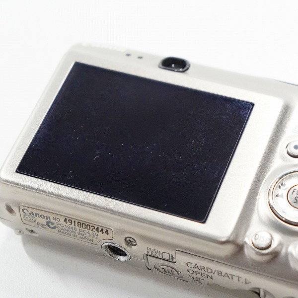 実際に弊社で買取させて頂いたCanon/キャノン PC1248 IXY DIGITAL 2000 IS コンパクトデジタルカメラ 簡易動作確認済みの画像 5枚目
