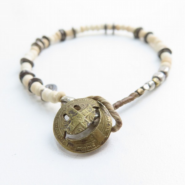 実際に弊社で買取させて頂いた(1)AMP JAPAN/アンプジャパン Coconut Beads Bracelet/ココナッツ ビーズ ブレスレットの画像 1枚目