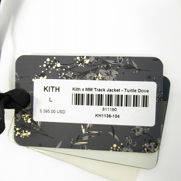 実際に弊社で買取させて頂いた【未使用】MASTERMIND×KITH/マスターマインド × キス MM Track Jacket トラックジャケット KH1136-104/Lの画像 6枚目
