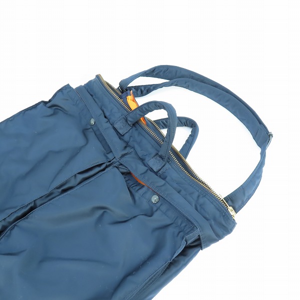実際に弊社で買取させて頂いたPORTER/ポーター TANKER/タンカー 2WAY TOTE BAG/トートバッグ ネイビーの画像 9枚目
