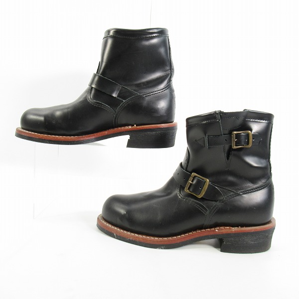 実際に弊社で買取させて頂いたCHIPPEWA/チペワ コードバン ショートエンジニアブーツ 99951/9.5Eの画像 3枚目