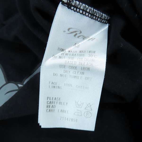 実際に弊社で買取させて頂いたRoen/ロエン LA-DE-FUCKIN-DA! ギタークラッシュ スカルスタッズ Tシャツ 71147056 /48の画像 3枚目