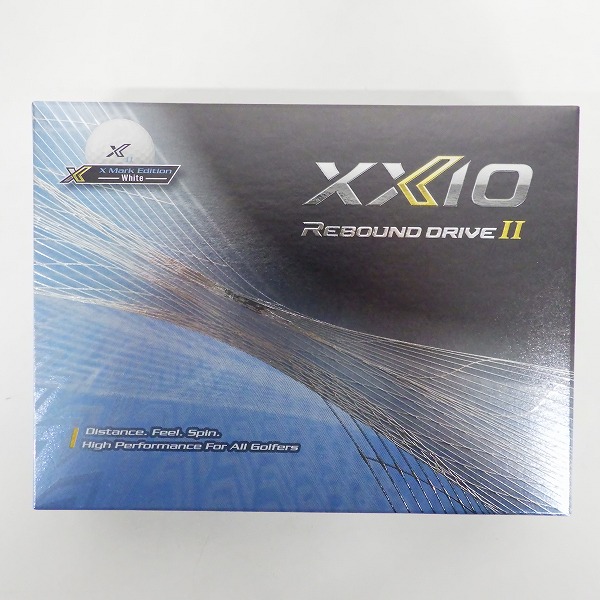 実際に弊社で買取させて頂いた【未使用】DUNLOP/ダンロップ XXIO/ゼクシオ REBOUND DRIVE Ⅱ X Mark Edition White ゴルフボール ホワイト 1ダースの画像 2枚目