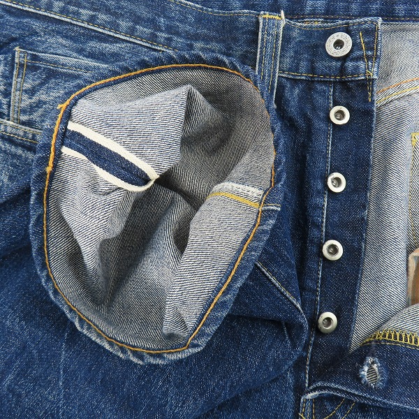 実際に弊社で買取させて頂いたLEVI'S/リーバイス S501XX 米国製 840本限定 1944年 復刻 大戦モデル 月桂樹ボタン/シャツスレーキ/W38L36の画像 2枚目