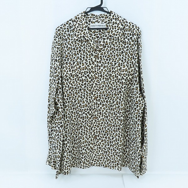 実際に弊社で買取させて頂いたWACKO MARIA/ワコマリア LEOPARD HAWAIIAN SHIRT L/S レオパード ハワイアンシャツ/アロハシャツ/XL