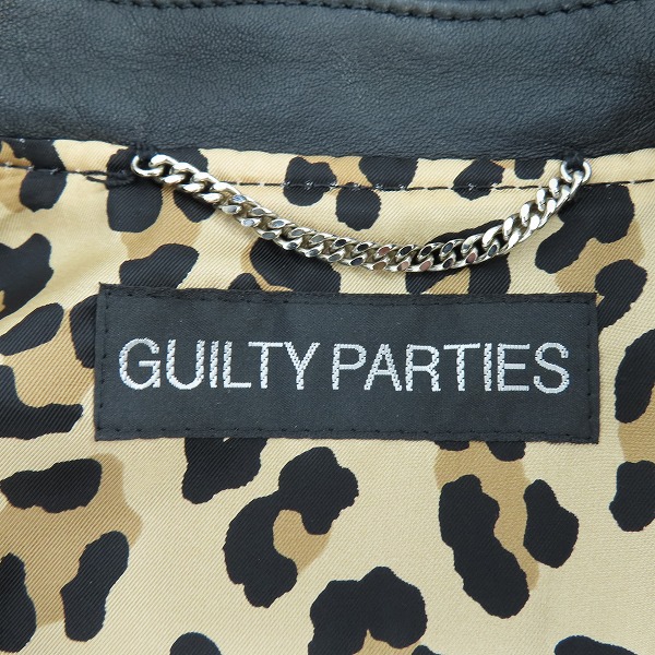 実際に弊社で買取させて頂いたWACKO MARIA/ワコマリア ラムレザー シングルライダースジャケット XLの画像 2枚目