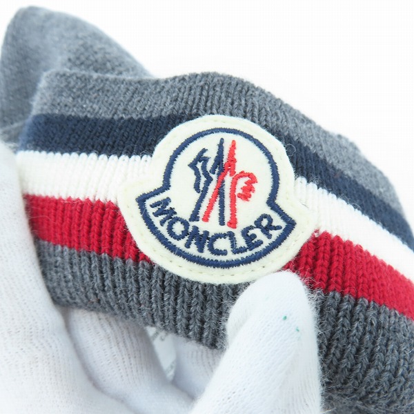 実際に弊社で買取させて頂いた【JPタグ】MONCLER/モンクレール BERRETTO ロゴ ニット キャップ/帽子の画像 7枚目
