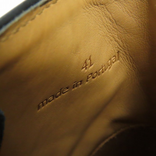 実際に弊社で買取させて頂いたMAISON KITSUNE/メゾンキツネ レザーレースアップブーツ LM04311LC0041-P199/41の画像 5枚目