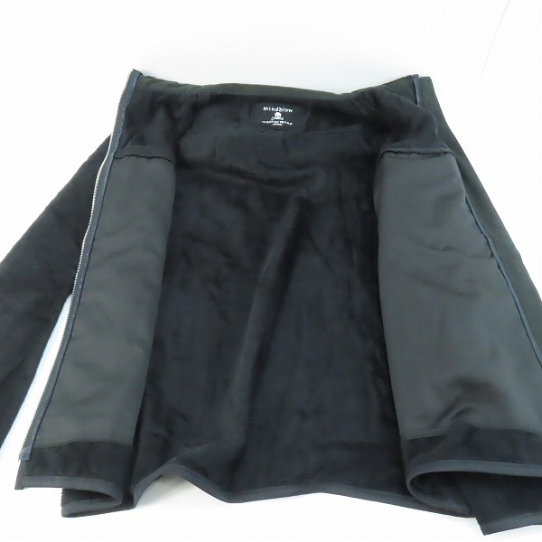 実際に弊社で買取させて頂いたmastermind JAPAN/マスターマインドジャパン 11AW/mindblow期 シルク100% ジップパーカー スカル刺繍 MZ-BL07-41/Lの画像 6枚目