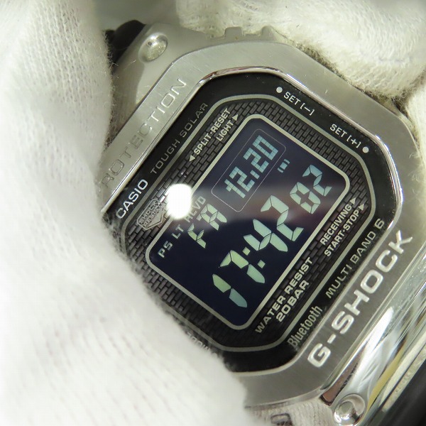 実際に弊社で買取させて頂いたG-SHOCK/Gショック フルメタルケース Bluetooth対応 電波ソーラー/マルチバンド6 腕時計/ウォッチ GMW-B5000-1JFの画像 4枚目
