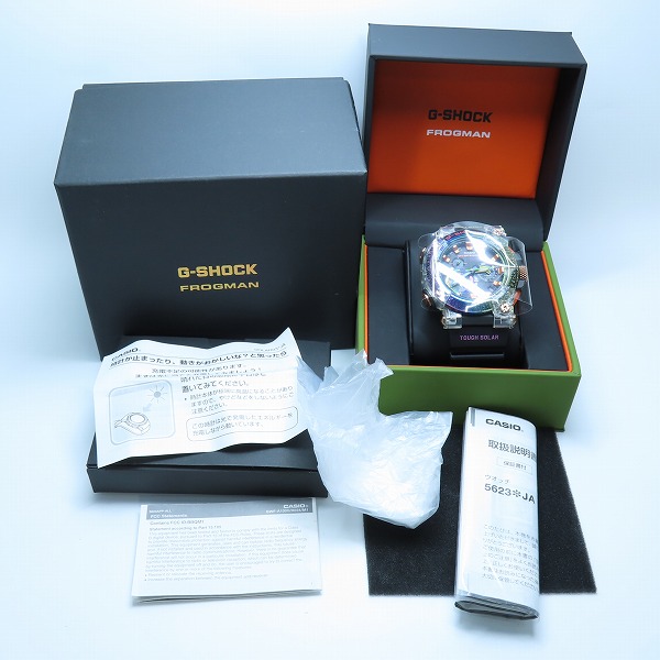 実際に弊社で買取させて頂いた【未使用】G-SHOCK/Gショック FROGMAN/フロッグマン ボルネオ レインボー トード GWF-A1000BRT-1AJRの画像 8枚目