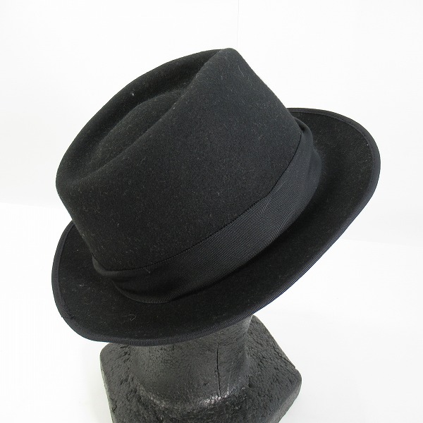 実際に弊社で買取させて頂いたBLACK SIGN×CA4LA/ブラックサイン×カシラ ウール 中折れハット AKI01355/Lの画像 3枚目