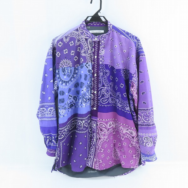 実際に弊社で買取させて頂いたChildren of the discordance/チルドレン オブ ザ ディスコーダンス ペイズリー柄 長袖 ノーカラーシャツ COTDSH-112/3