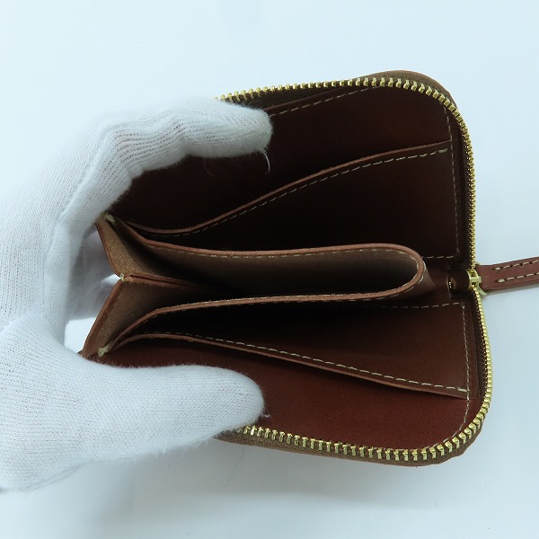 実際に弊社で買取させて頂いた土屋鞄製造所/ツチヤカバン L字ファスナー レザー ウォレット/コインケース/小銭入れの画像 3枚目
