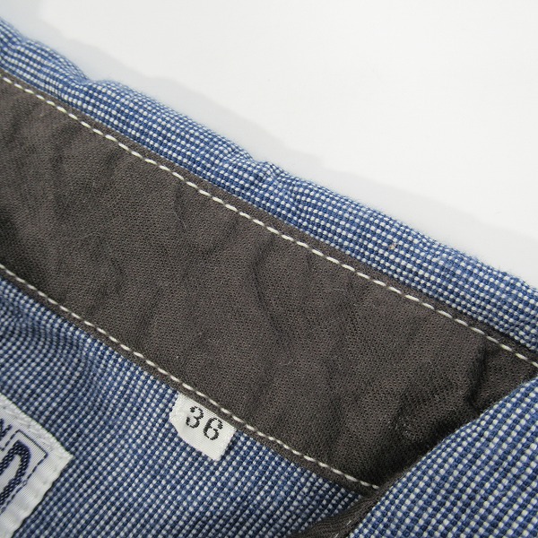 実際に弊社で買取させて頂いたTHE FLAT HEAD/ザフラットヘッド ワークシャツ 36の画像 5枚目