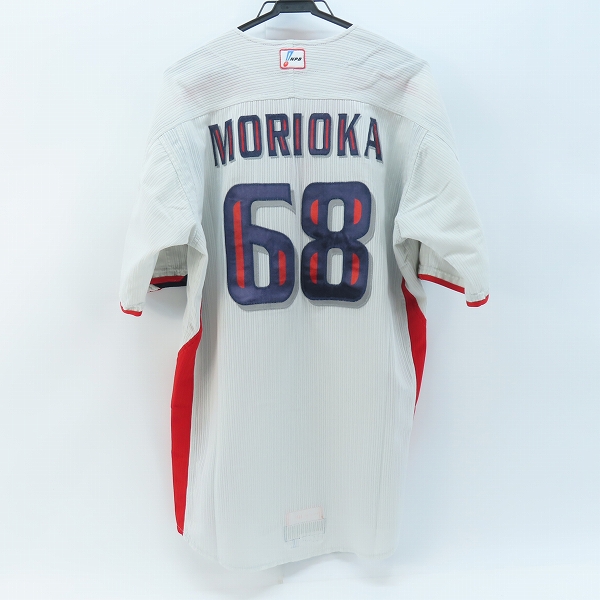 実際に弊社で買取させて頂いたMIZUNO pro×BEAMS/ミズノプロ×ビームス NPBマーク 東京ヤクルトスワローズ # 68 森岡 ユニフォームの画像 1枚目