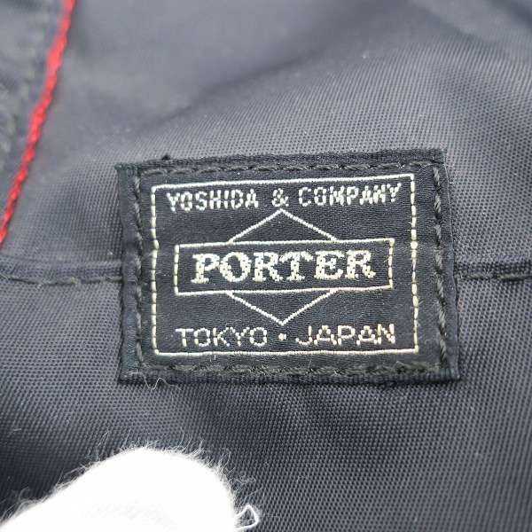 実際に弊社で買取させて頂いたPORTER/ポーター トートバッグ ブラック×レッドの画像 5枚目