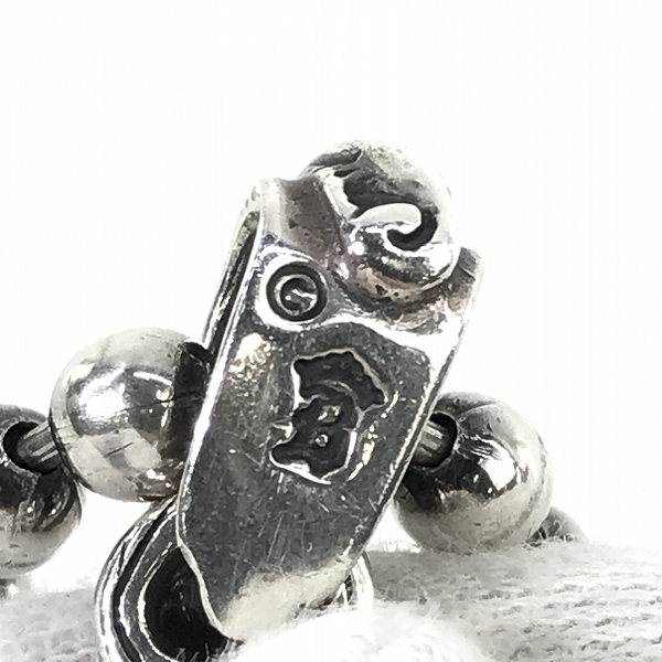 実際に弊社で買取させて頂いたBWL×TUBE/ビルウォールレザー×チューブ 25周年/アニバーサリー ネックレスペンダント/ラージ ボールチェーン付きの画像 5枚目