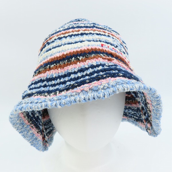 実際に弊社で買取させて頂いたMARNI/マルニ ミックスニット ハット/帽子 マルチカラー/Lの画像 1枚目