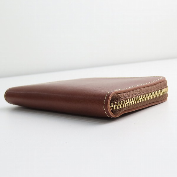 実際に弊社で買取させて頂いた土屋鞄製造所/ツチヤカバン L字ファスナー レザー ウォレット/コインケース/小銭入れ ブラウンの画像 2枚目