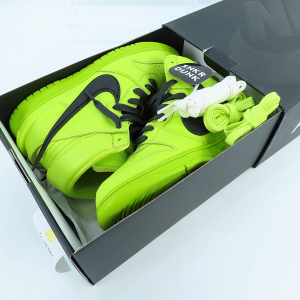 実際に弊社で買取させて頂いたNIKE×AMBUSH/ナイキ×アンブッシュ DUNK HIGH/ダンクハイ フラッシュライム CU7544-300/26の画像 8枚目