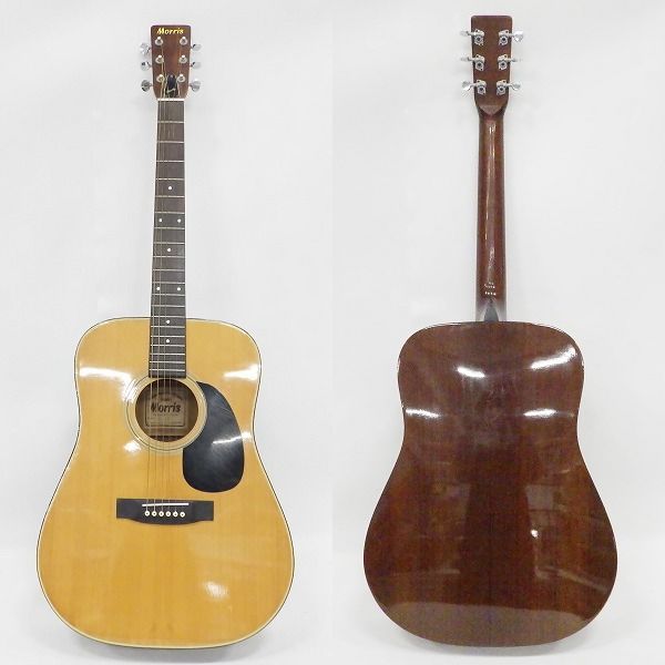 実際に弊社で買取させて頂いた★Morris/モーリス W15 アコースティックギター/アコギ ソフトケース付の画像 1枚目