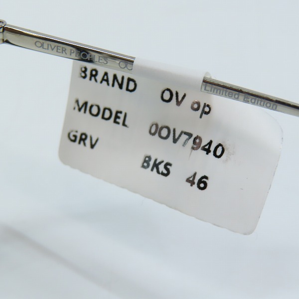 実際に弊社で買取させて頂いた(3)OLIVER PEOPLES/オリバーピープルズ　MP-2 雅 limited Edition MP-2 眼鏡/メガネフレーム/アイウェアの画像 6枚目
