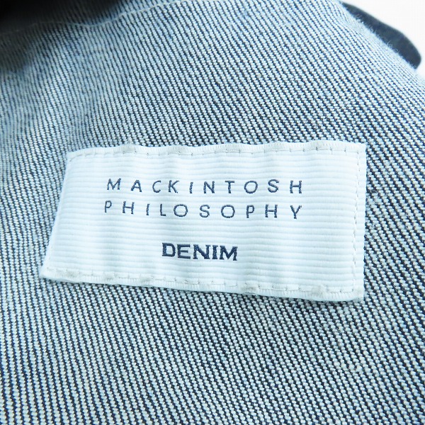 実際に弊社で買取させて頂いたMACKINTOSH PHILOSOPHY/マッキントッシュフィロソフィー デニム カバーオール/ジャケット H1F60-520-29/38の画像 2枚目