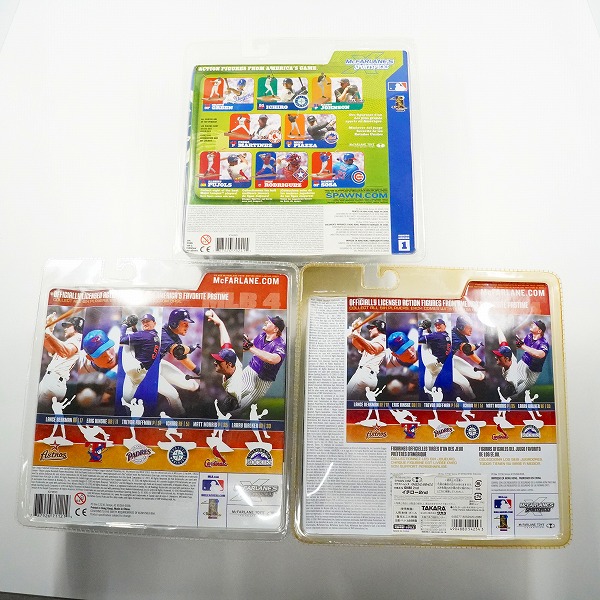 実際に弊社で買取させて頂いた【未開封】McFARLANE TOYS/マクファーレントイズ SPORTSPICKS イチロー マリナーズ フィギュア 3点セットの画像 1枚目