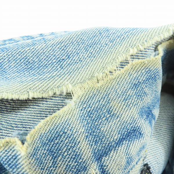 実際に弊社で買取させて頂いたLee/リー ヴィンテージ 101-J 70s初期 四角黒タグ デニムジャケット/38の画像 4枚目