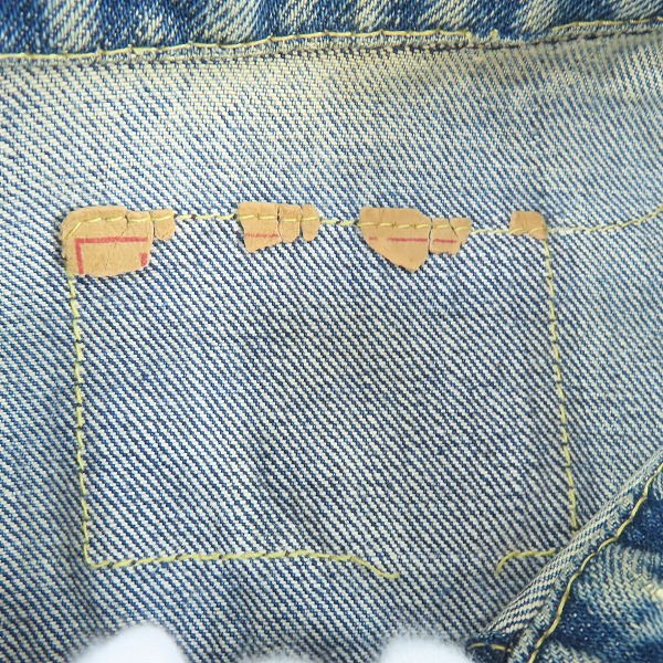 実際に弊社で買取させて頂いたLEVI'S/リーバイス ヴィンテージ ビッグE/ボタン裏刻印D デニムジャケット/Gジャンの画像 2枚目