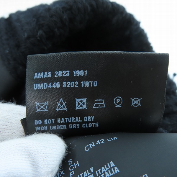 実際に弊社で買取させて頂いたPRADA/プラダ Re-Nylon 三角ロゴ トライアングルプレート ニット帽 UMD446 S202 1WTO 2021/Sの画像 4枚目