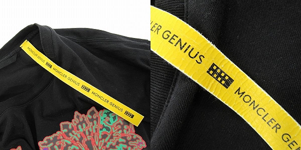 実際に弊社で買取させて頂いた【JPタグ】MONCLER GENIUS/モンクレールジーニアス モロッコロゴ 長袖Tシャツ/ロンT ブラック H10928D00001/XLの画像 9枚目